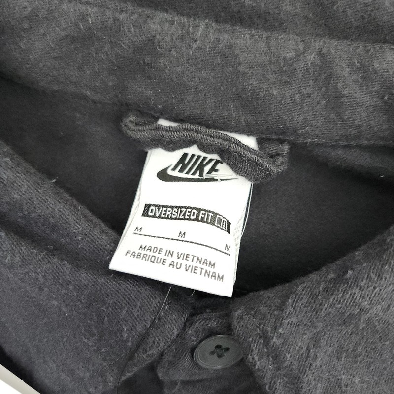 Nike Men Medium Nike Life Long-Sleeve Chamois Field Shirt Anthracite FB7742-060 gallery