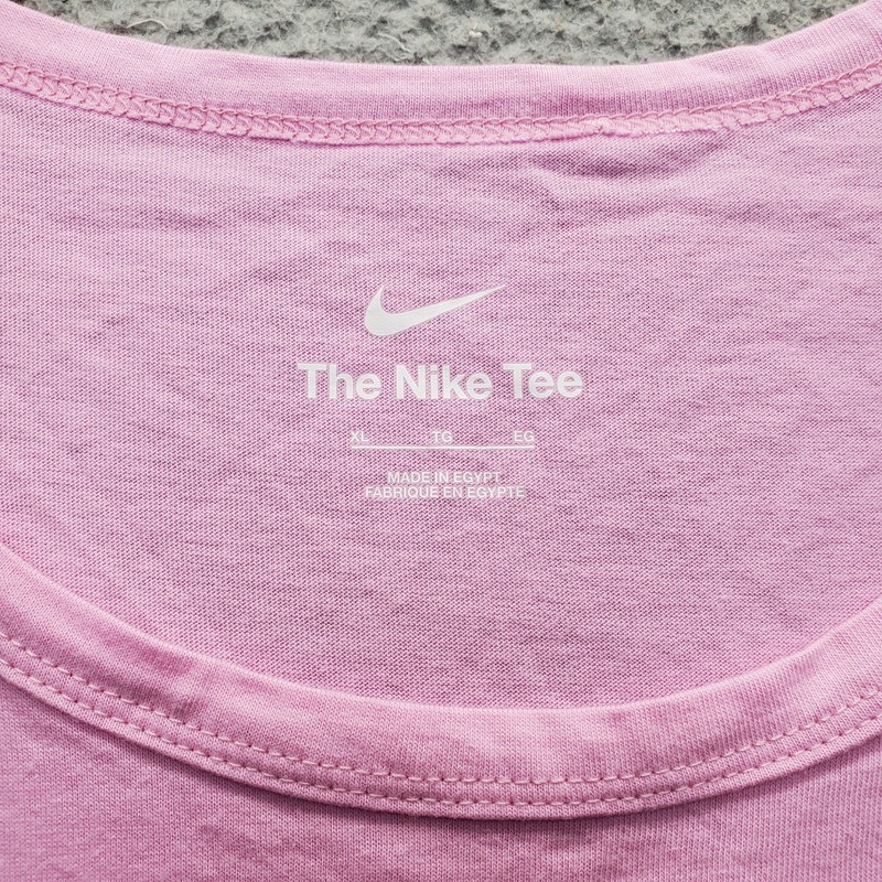 Nike Sportswear Icon Futura Tank Top Mens XL Pink Performance Spell Out Logo gallery