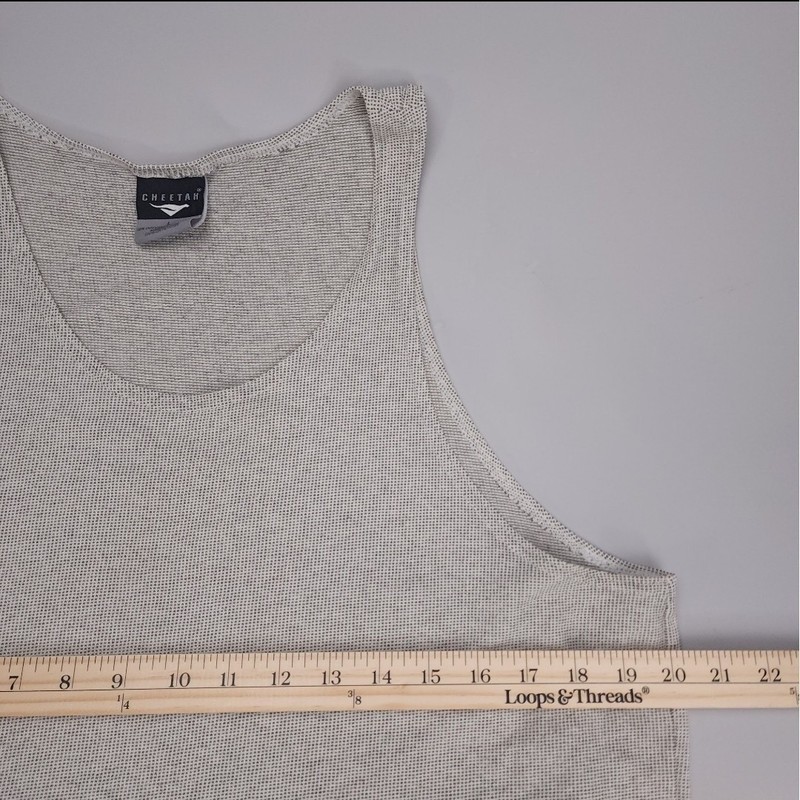 VTG USA Mens Tank Top Shirt LG Cotton Blend 80s 90s Casual Active Gym Workout gallery