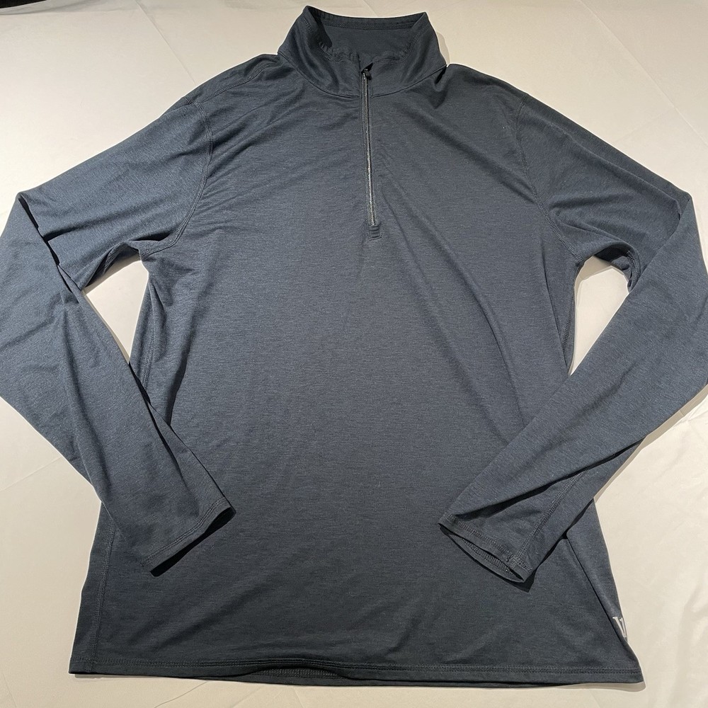 Vuori Ease Performance Half Zip 2.0 Men’s Medium Navy Golf Performance Stretch
