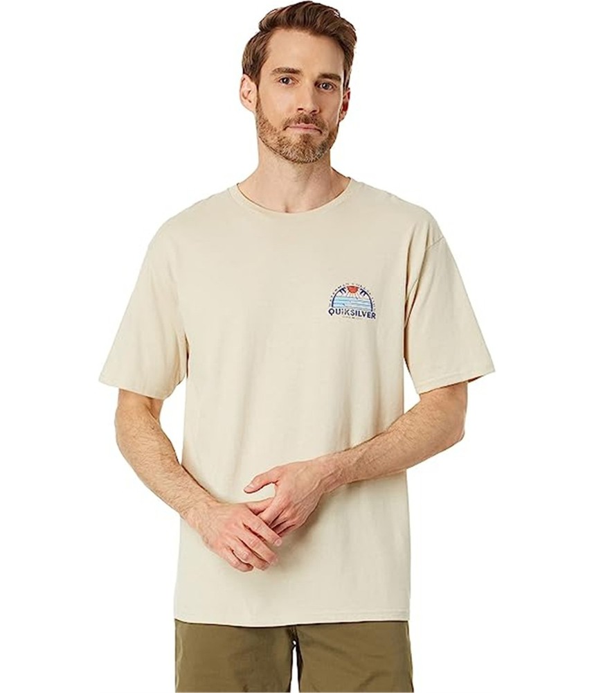 Quiksilver Mens Waterman Graphic T-Shirt, ltbeige, 2XL