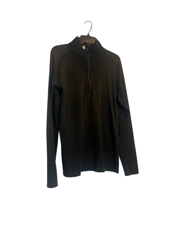 Lululemon Metal By Vent Tech Half Zip Top Pullover Large Brown Black gallery