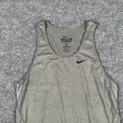 Nike Tank Top Mens Size M Gray Pro Combat Compression Dri-Fit Athletic