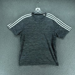 Adidas Mens M T Shirt Gray Primegreen Aeroready Athletic Training Running Gym