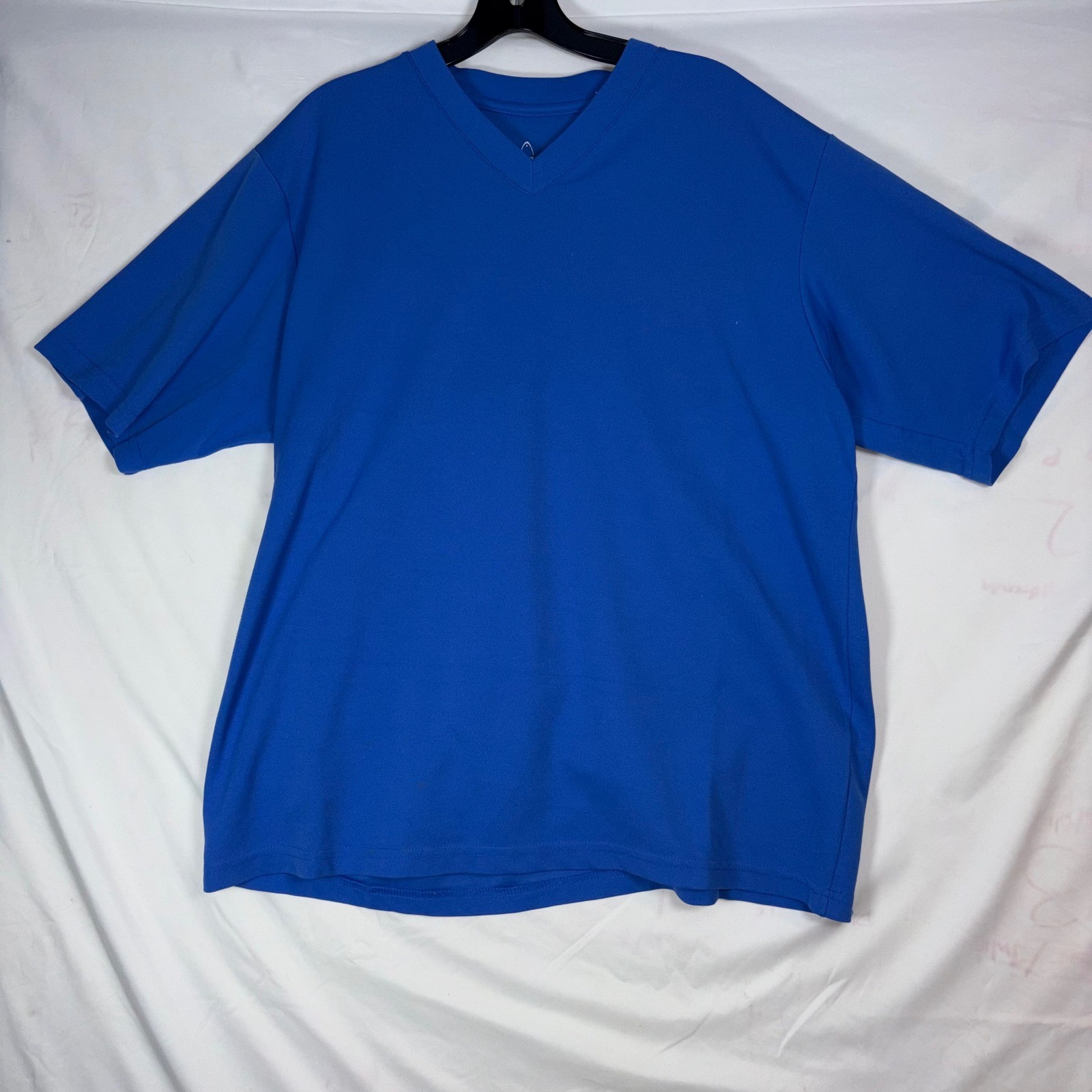 HEAD Mens Blue V-Neck Short Sleeve Athletic Performance T-Shirt Size Large gallery