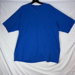 HEAD Mens Blue V-Neck Short Sleeve Athletic Performance T-Shirt Size Large