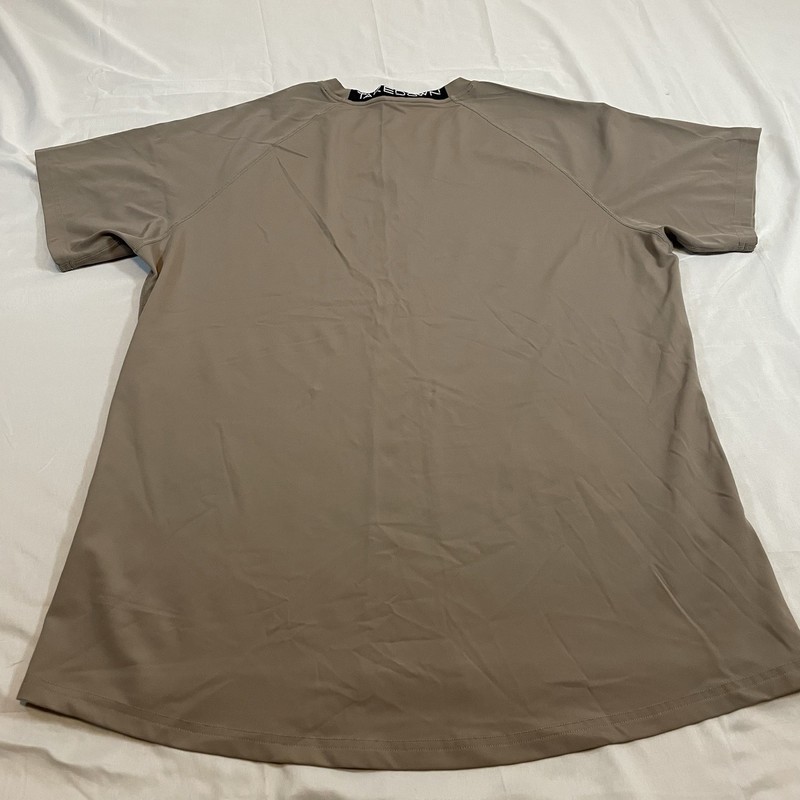 Takedown Mens Performance Short Sleeve T-Shirt Tan Raglan Activewear Top XL gallery