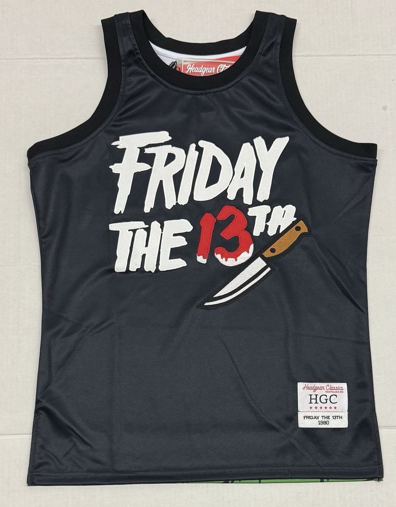 Headgear Classics Jason Voorhees Friday The 13th Basketball Jersey Medium NWT