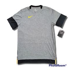 Nike DriFit Short Sleeve Player Top Warm-Up Practice Grey Football Soccer CI4545