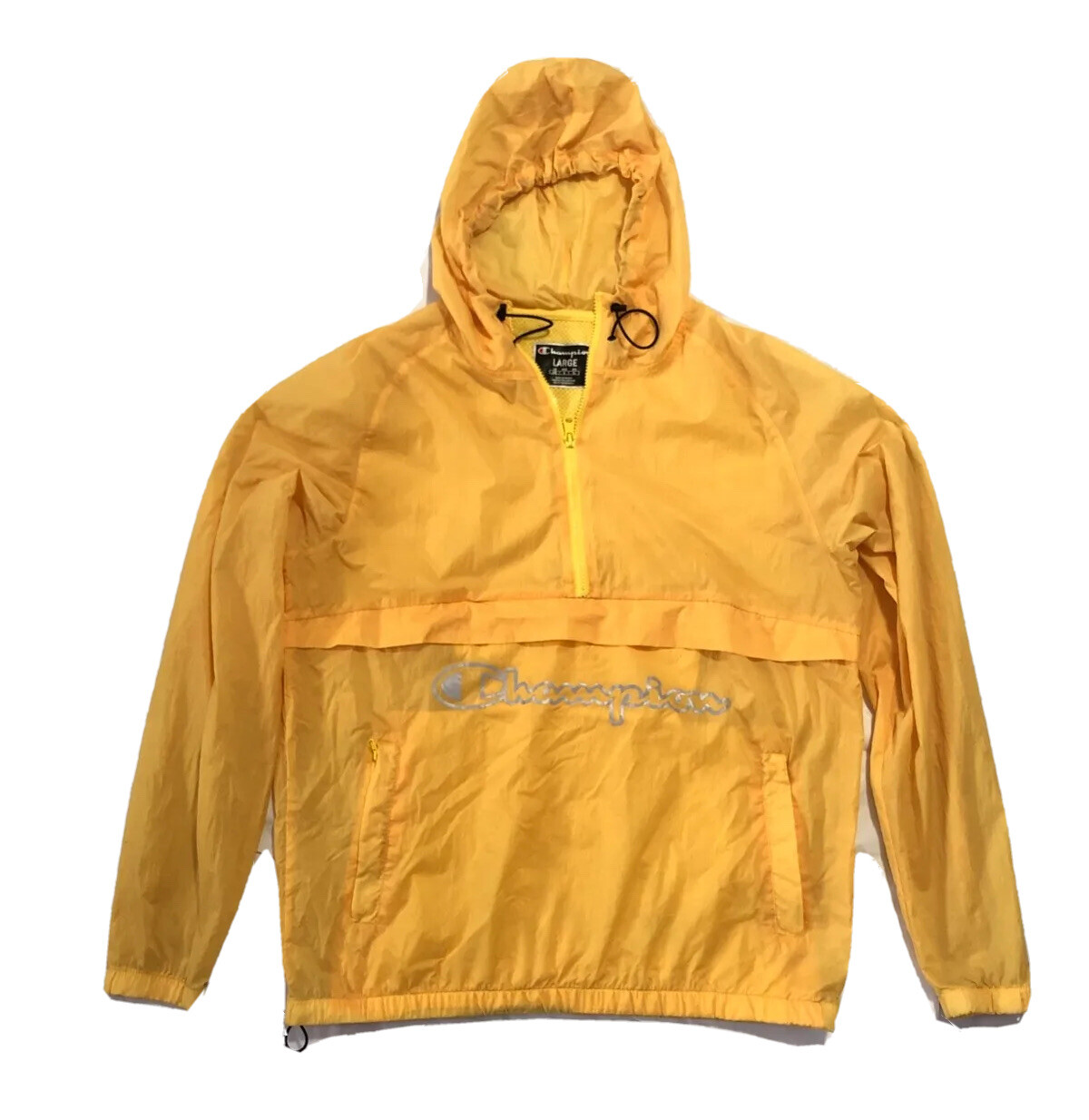 Champion Life Manorak Mens Large Yellow Windbreaker Extra Light Running Top gallery
