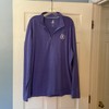 Johnnie-o Vaughn Performance Quarter 1/4 Zip Top Blue Stripe Size XL Golf Prep gallery
