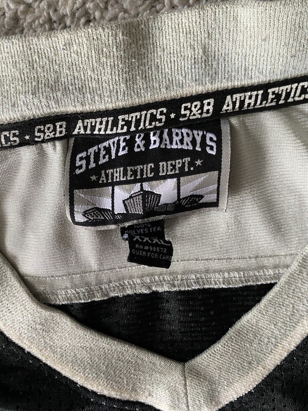 Vtg Steve & Barry's City Wide Series Football Jersey Mens Black buffalo Y2K Worn gallery