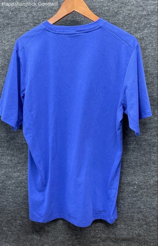 Adidas Men's Royal Blue Aeroready Performance Short Sleeve T-Shirt Sz L gallery