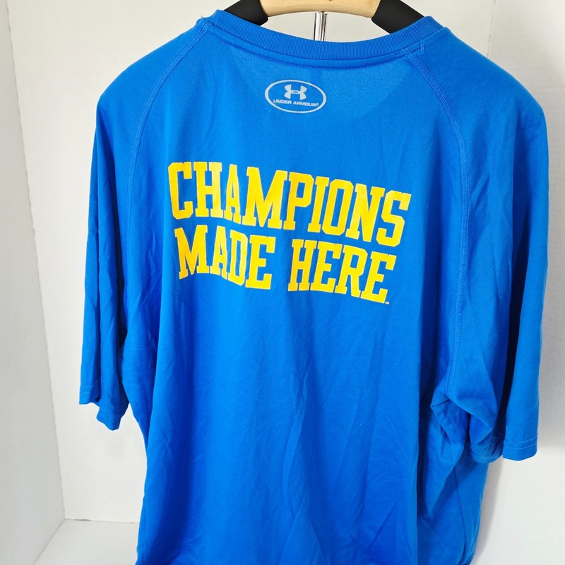 Under Armour Men’s T-Shirt 2XL Blue Loose Fit UCLA Athletics Champions Made Here gallery