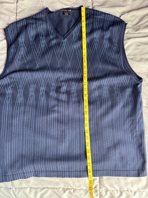Tiger Woods Collection Mens Golf Vest Size XXL 2XL Navy Blue gallery