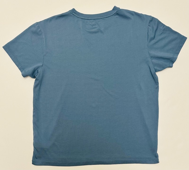 Kenneth Cole Active Mens Small Solid Blue Cotton Short Sleeve Shirt gallery