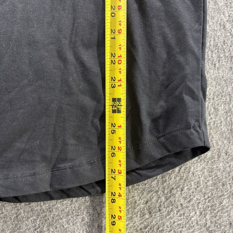 Bylt Shirt Mens Medium Black Drop Cut Lux Curve Hem Long Sleeve T Shirt gallery