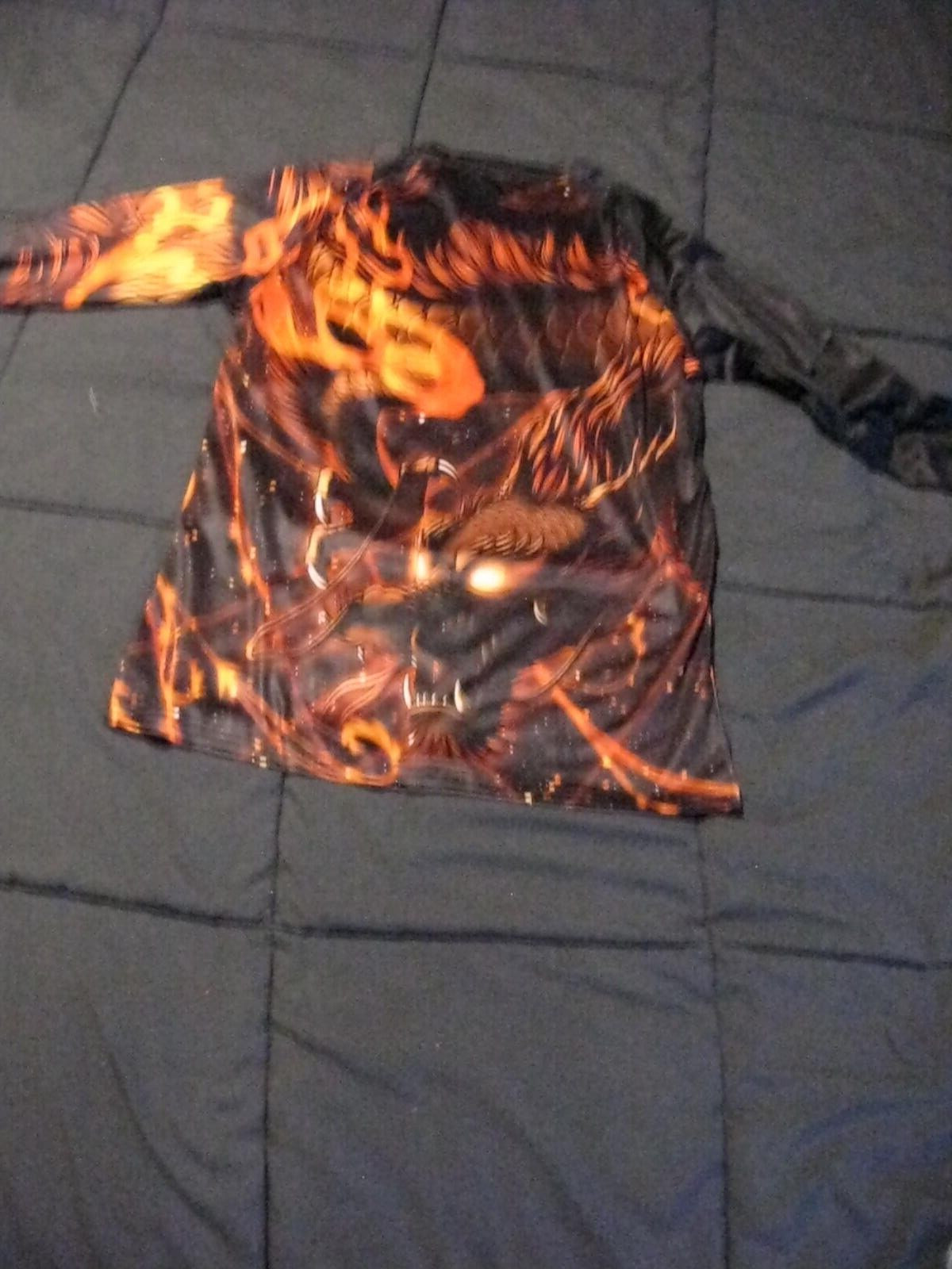 Dragon graphic print Compression Shirt MMA Men's XL gallery