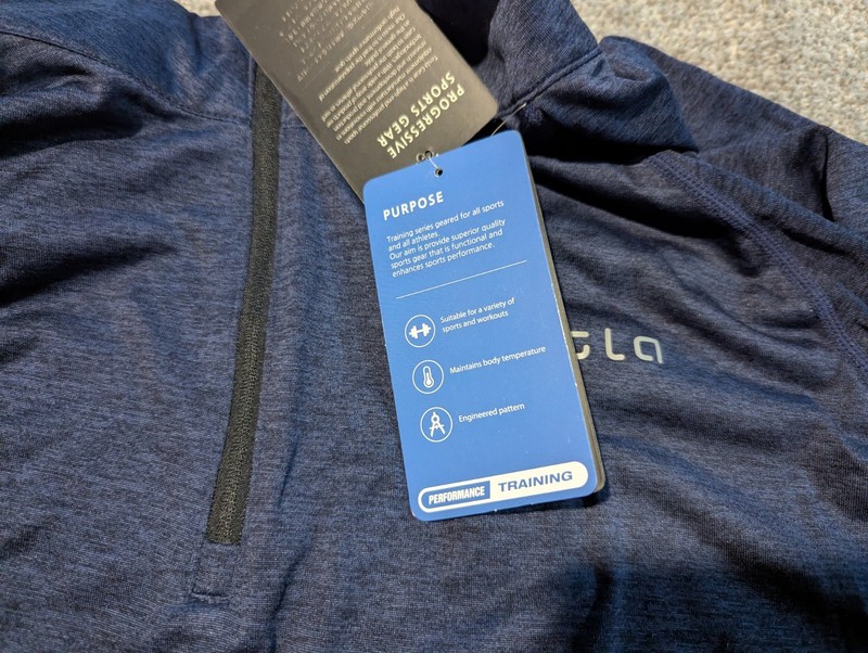 Tesla 1/4 Zip Pullover Mens XL Blue Performance Quick Dry New With Tags gallery