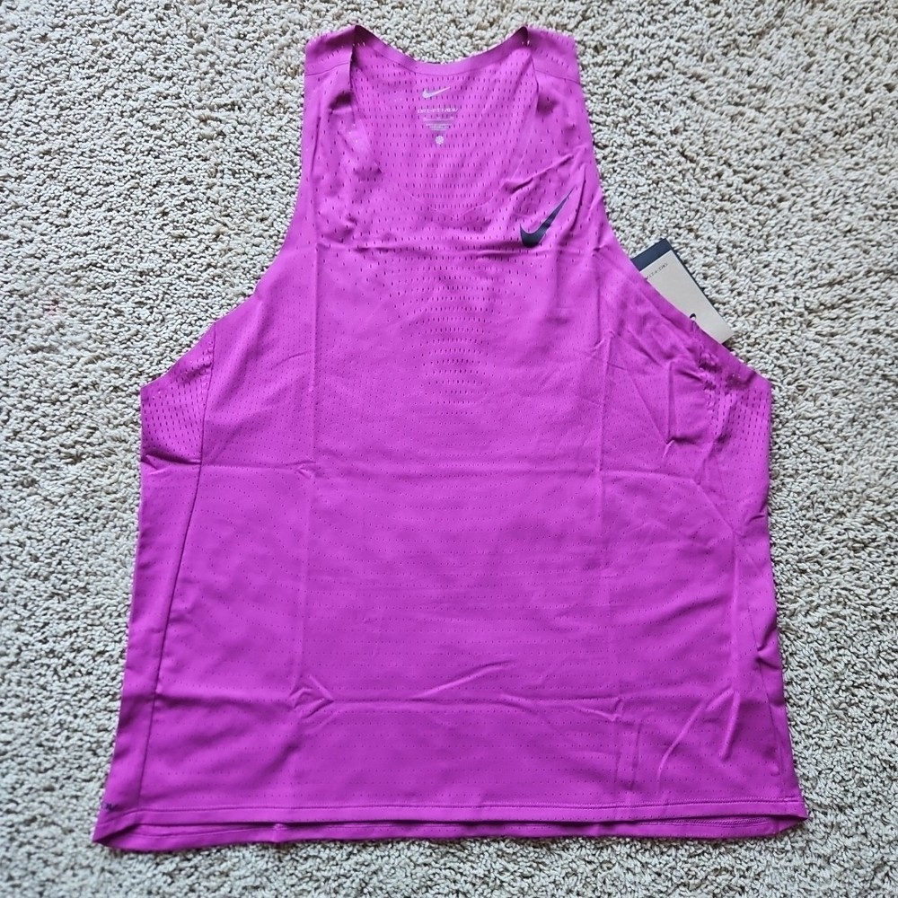 NEW Men's XL Nike ADV Aeroswift Racing Running Singlet Tank FN4231-518 Purple