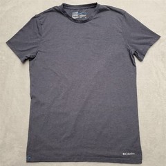 Columbia Shirt Mens Medium Blue Performance Stretch Blend Outdoor Casual TEE
