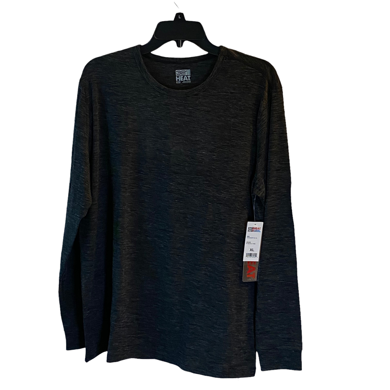Men's 32 Degrees Heat Long Sleeve Charcoal Grey Shirt Size XL gallery
