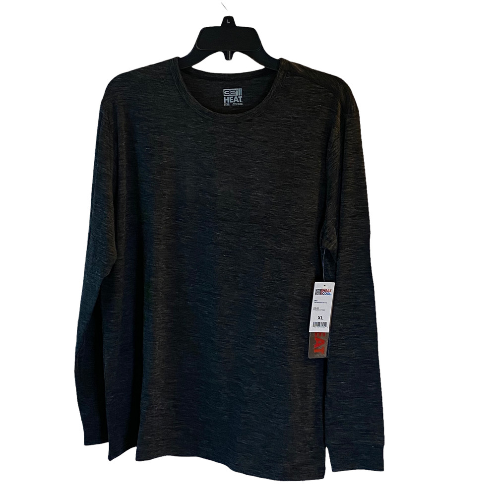 Men's 32 Degrees Heat Long Sleeve Charcoal Grey Shirt Size XL