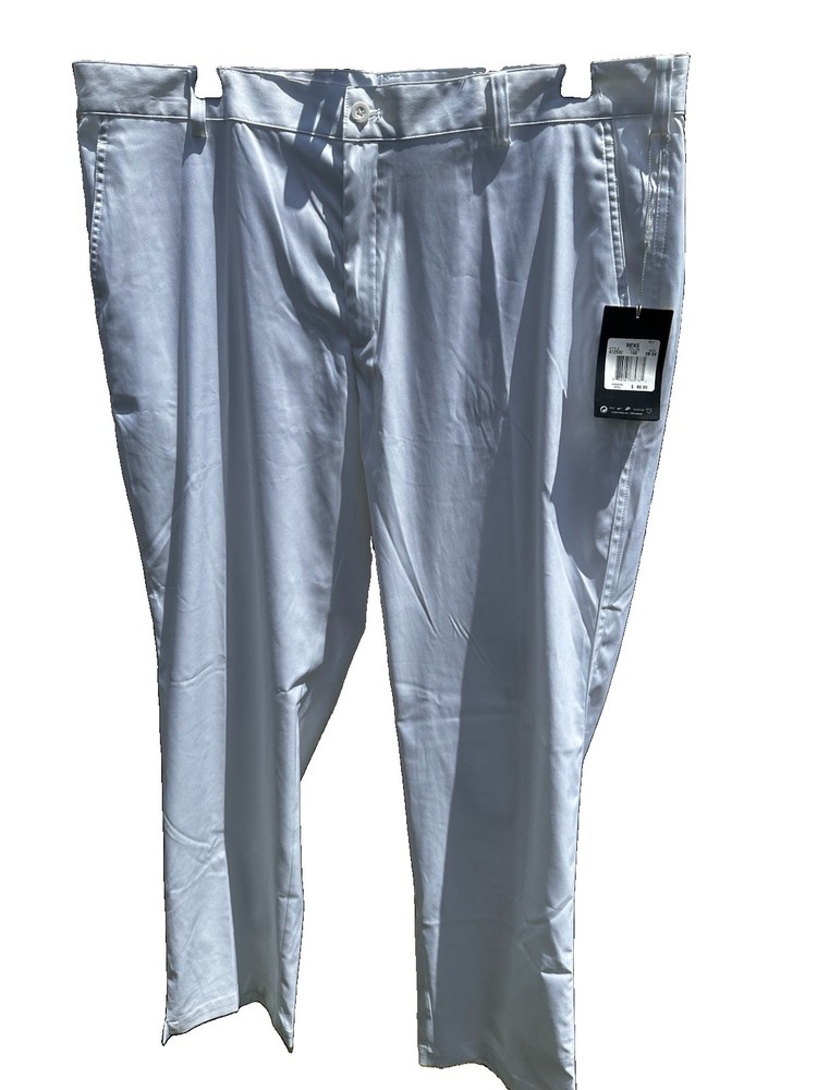 NWT Nike Golf Flat Front Dri-Fit Tech Pants White 472532 Classic Men Size 38x34