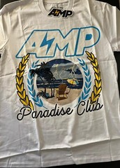 Kai Cenat X AMP White Paradise Club Size Large White tee