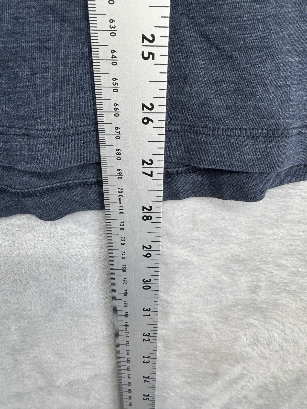 Lululemon Basic T-Shirt Navy Blue Short Sleeve Tee Men's See Measurements 19x27 gallery