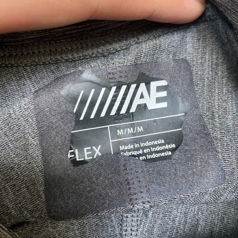 American Eagle Outfitters Flex Shirt Mens Medium Heather Gray Athletic Workout gallery