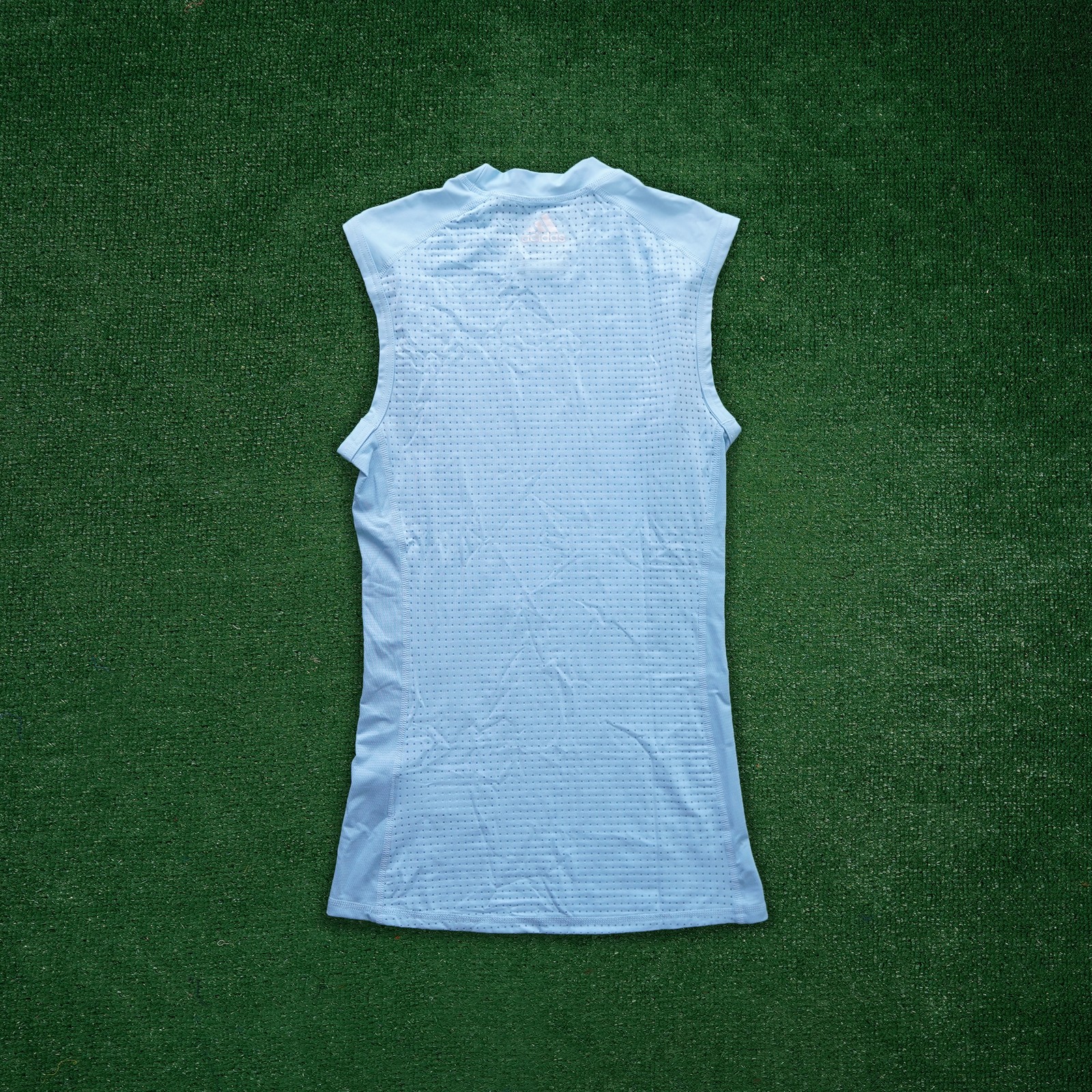 Adidas Men's (Clear Blue) Climachill Techfit Compression Sleeveless T-Shirt gallery