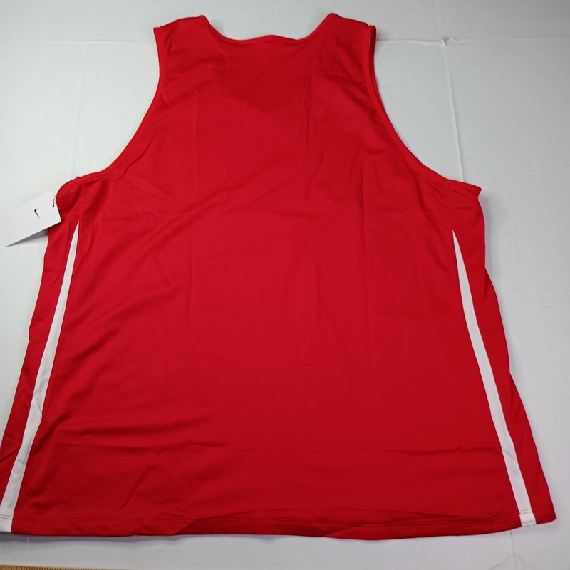 Nike Dri-FIT Basketball Jersey Men's Size 3XL Red White Reversible DN5212-658 gallery