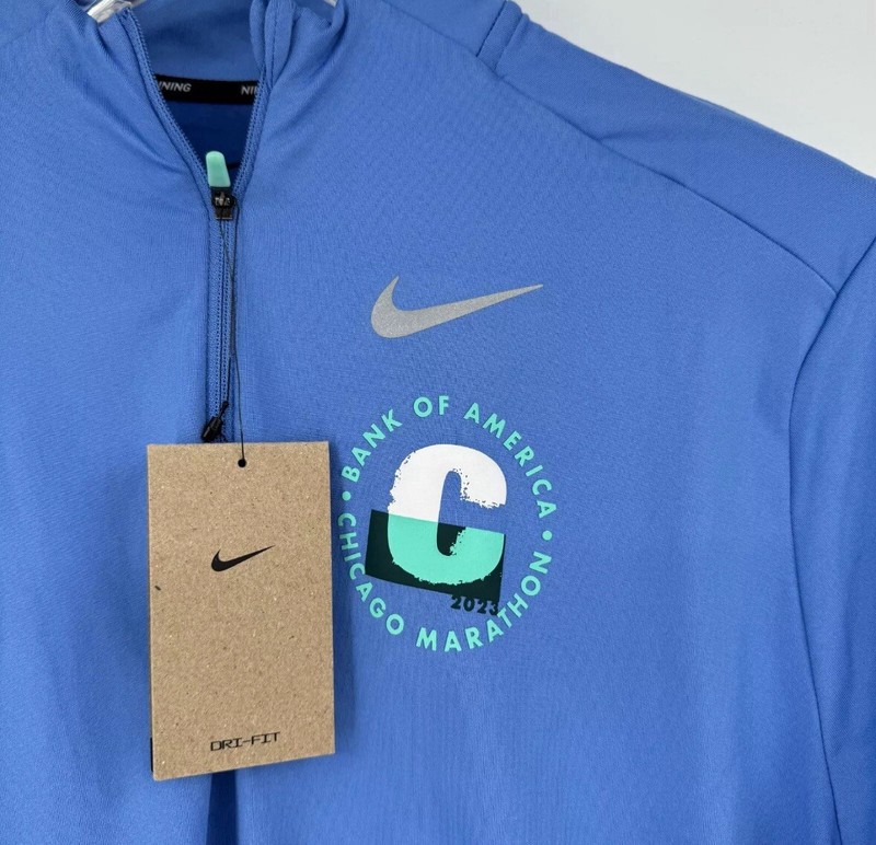 Nike Chicago Marathon Dri-FIT Element 1/2-Zip Running Top BOA Sz L FD2681-450 gallery