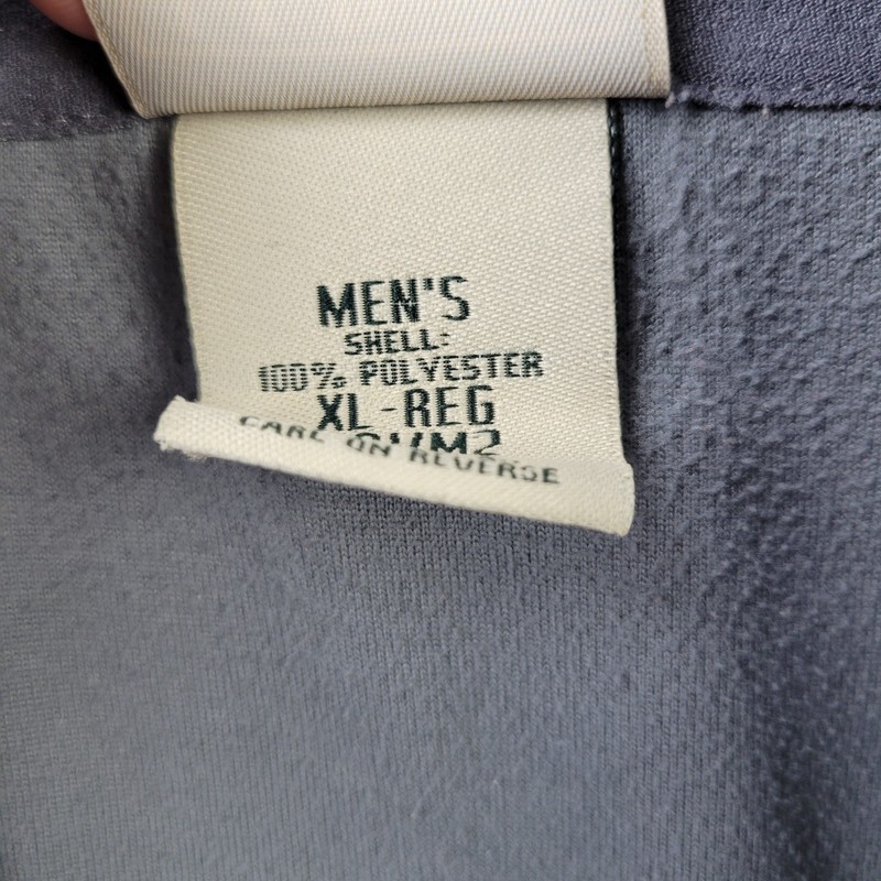 L.L. Bean 1/4 Zip Pullover Mens XL Gray Performance Mock Neck Zip Pocket gallery