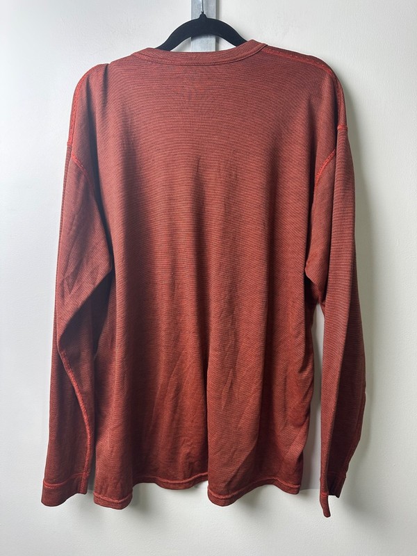 Patagonia Midweight Capilene Baselayer Long Sleeve Red Men’s Size XL Stripe A19 gallery