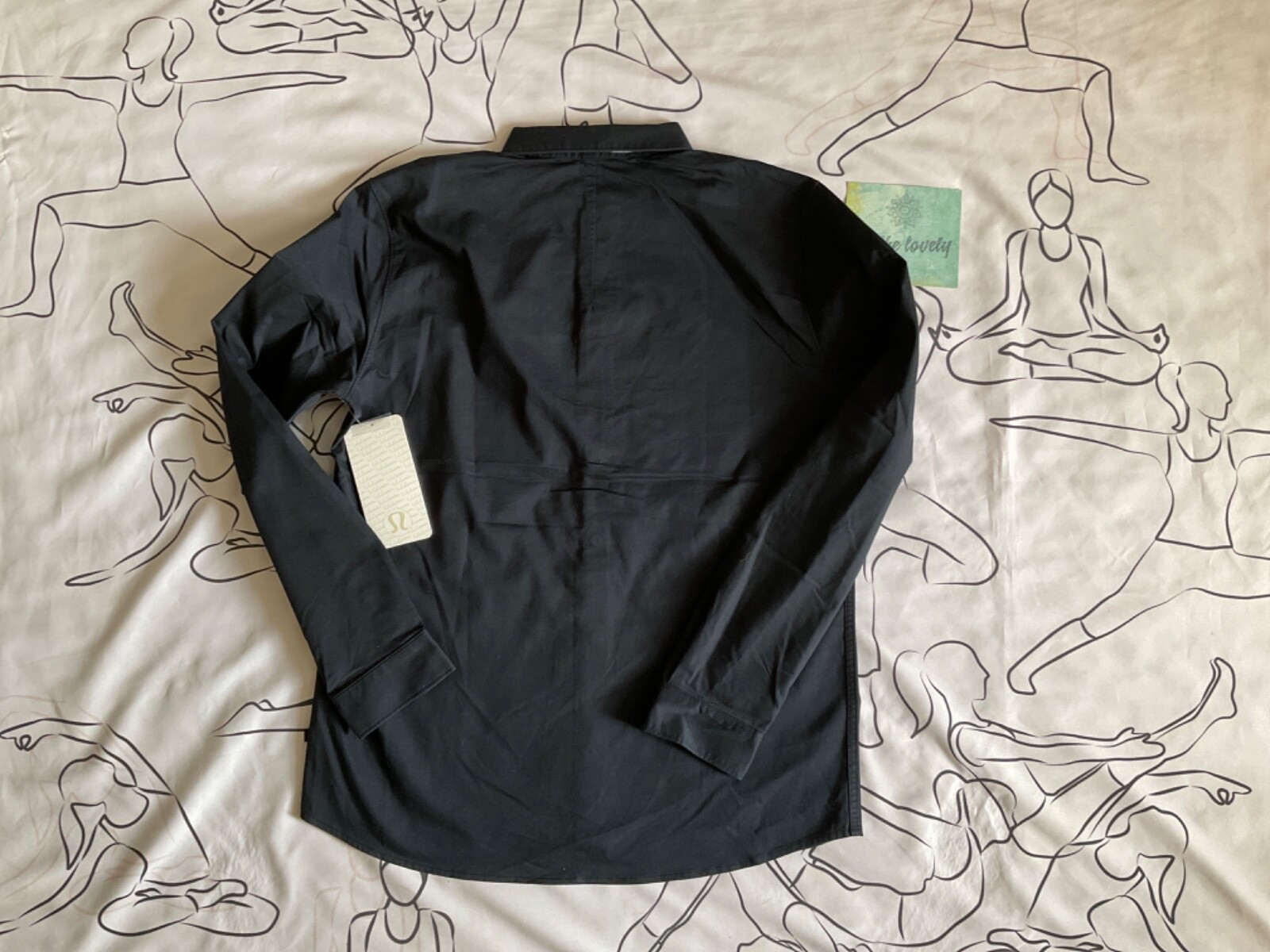 Lululemon Men , Pocket Protector Button down , Size L BLK $128.00 gallery