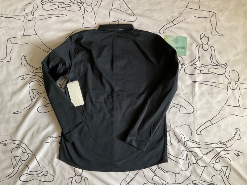 Lululemon Men , Pocket Protector Button down , Size L BLK $128.00 gallery
