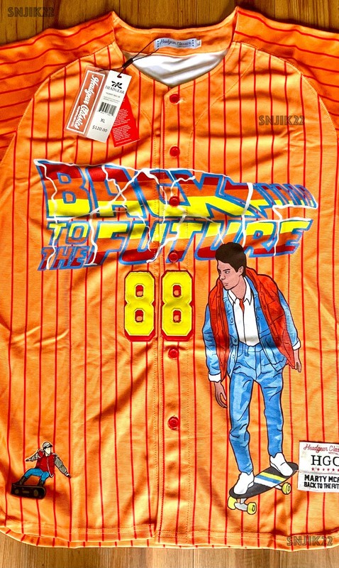 BACK TO THE FUTURE Baseball Jersey ft. Marty McFly- Headgear Classics (XL) NEW gallery
