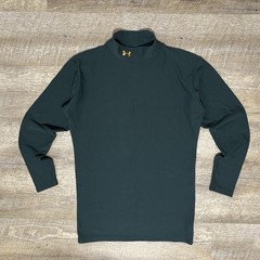 Under Armour Mock Turtleneck Compression Shirt Men’s XL Green Long Sleeve Thick