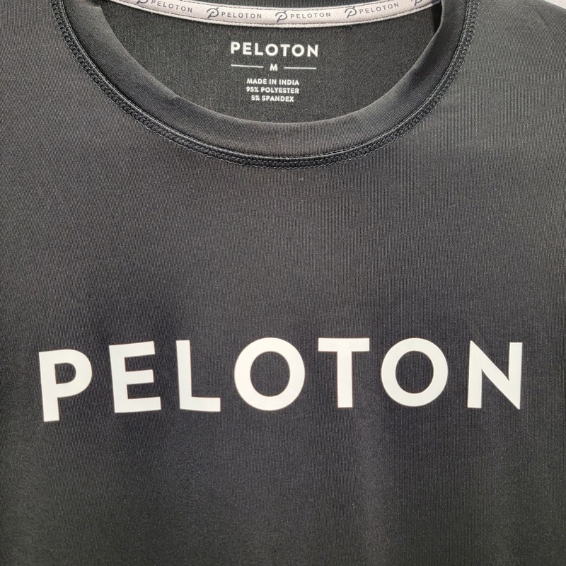 Peloton Men Shirt Medium 100 Ride Century Field Ops Quick Dry Athleisure gallery