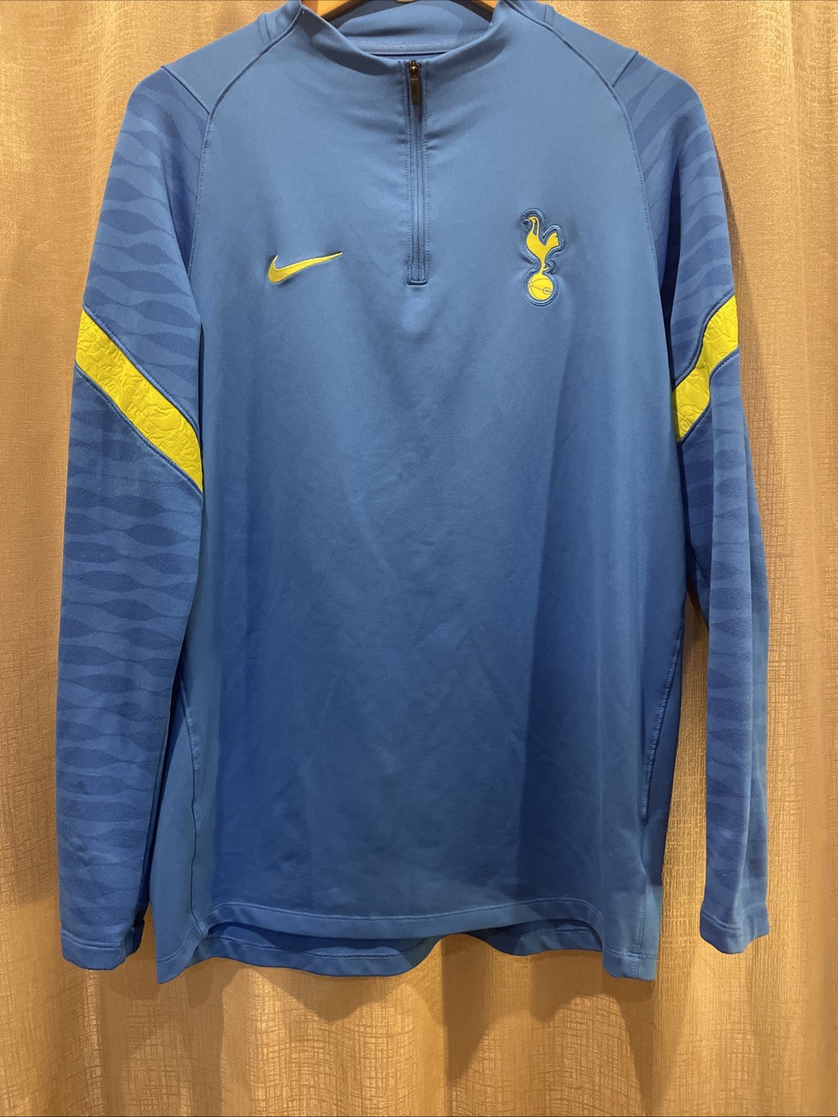Nike 1/4 Zip Pullover Tottenham Hotspur Mens Sz L Blue Long Sleeve Dri-Fit gallery