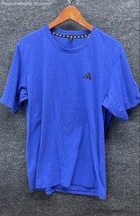 Adidas Men’s Royal Blue Aeroready Performance Short Sleeve T-Shirt Sz L