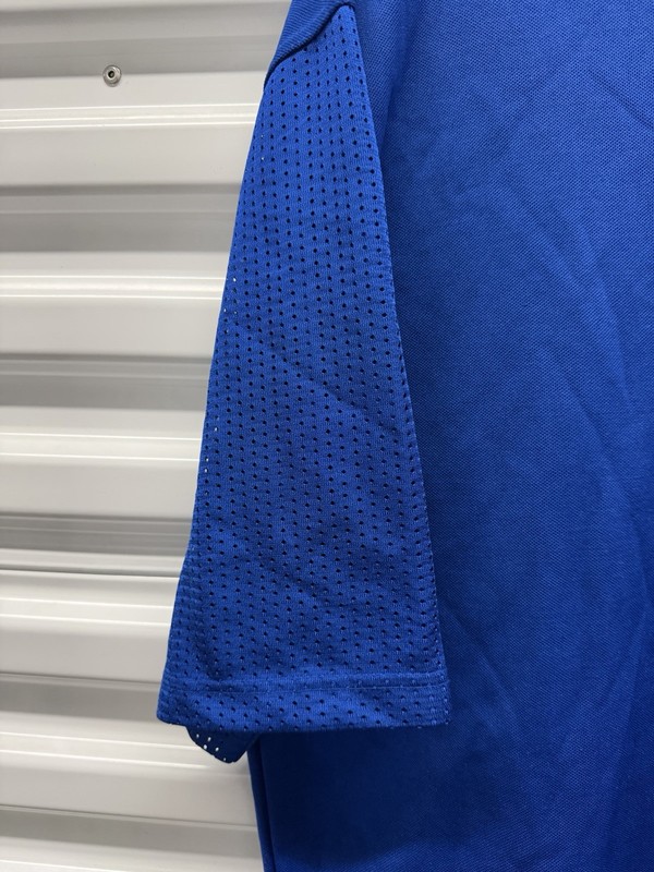 Vintage 90s Fubu Jersey Mesh Youth Size XL Football Jersey Blue Yellow Hip Hop gallery