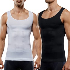 Men Slimming Tops Body Shaper Posture Corrector Vest Abdomen Compression T-Shirt