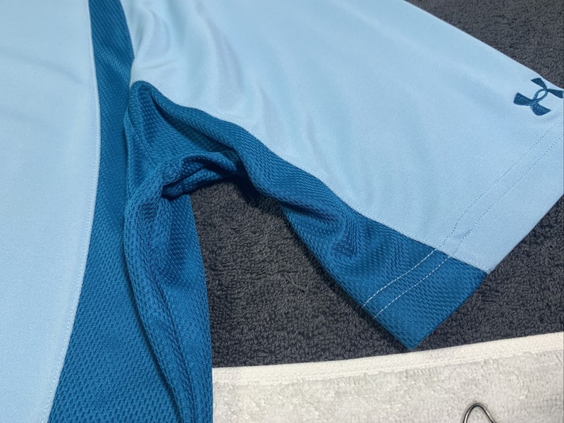 Under Armour Mens Blue Aqua Large Polo Golf Shirt gallery