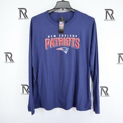 NWT Mens NFL Pro Line Blue Graphic Athletic Shirt Size XL New England Patriots