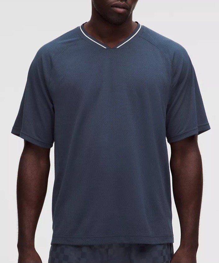 Lululemon Men's Relaxed Fit Collared Jersey in club blue - Size LARGE - nwt