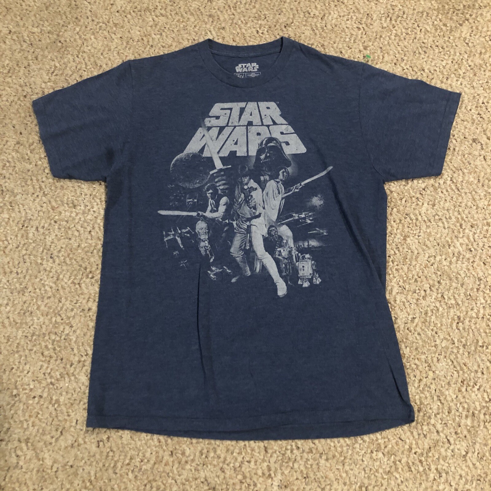 STAR WARS T SHIRT SIZE MEDIUM M!! DARTH VADER LUKE SKYWALKER!! gallery