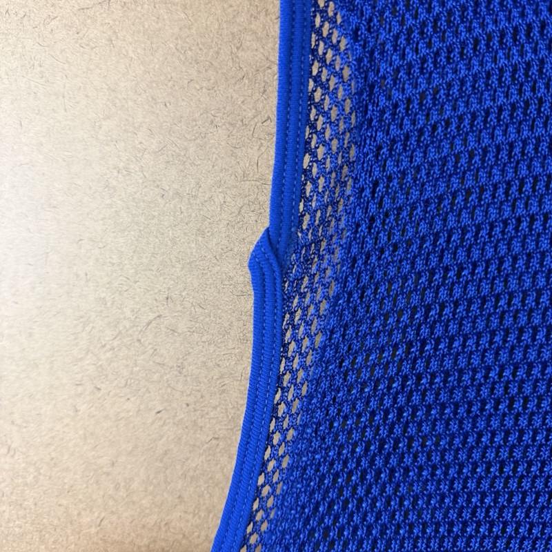 VTG 70s 80s Distressed Thrashed Poly Mesh Practice Basketball Jersey Blue M gallery